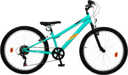 Orient Bro 24 Inch Kids' Bicycle Turquoise Mountain Bike