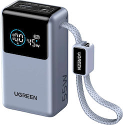 Ugreen PB727 Baterie externă 10000mAh 55W cu Port USB-A și Port USB-C Power Delivery Gri Ugreen PB727 Baterie externă 10000mAh 55W cu Port USB-A și Port USB-C Power Delivery Gri