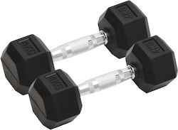 vidaXL Комплект От Dumbell Шестоъгълни 2 x 4кг vidaXL Комплект От Dumbell Шестоъгълни 2 x 4кг