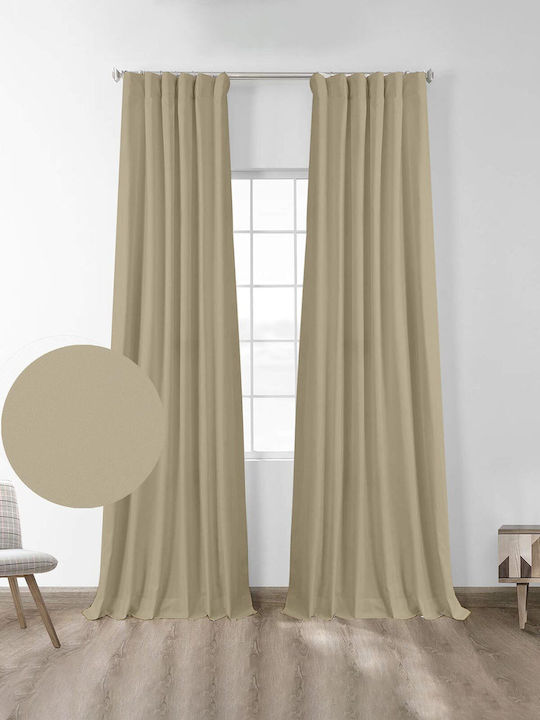 Sunshine Curtain with Pencil Pleat Lago Beige 1...