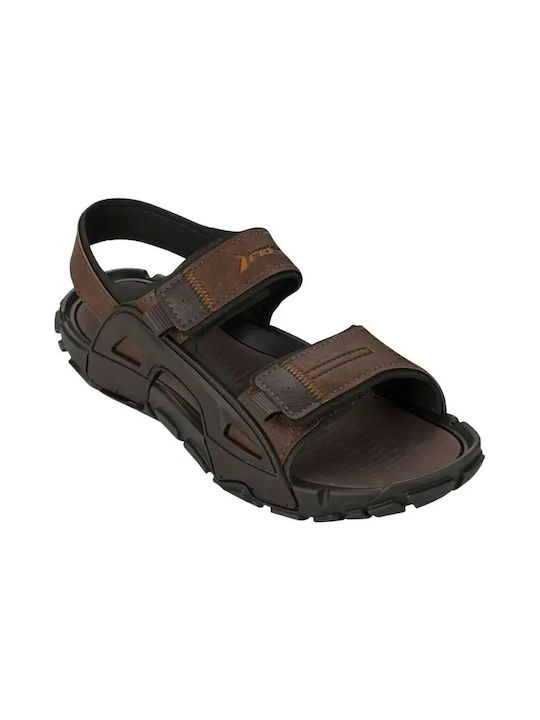 Adam's Shoes Кожени Мъжки Сандали в Кафяв Цвят