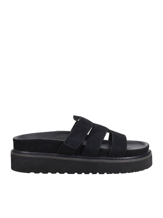 Γυναικεία Σανδάλια Flatforms Μαύρα