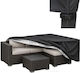 Husă Impermeabilă De Protecție Pentru Canapea 205x160x70cm În Culoare Neagră