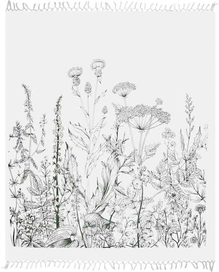 Aquablue Flori Bumbac Cu Franjuri 220x200cm