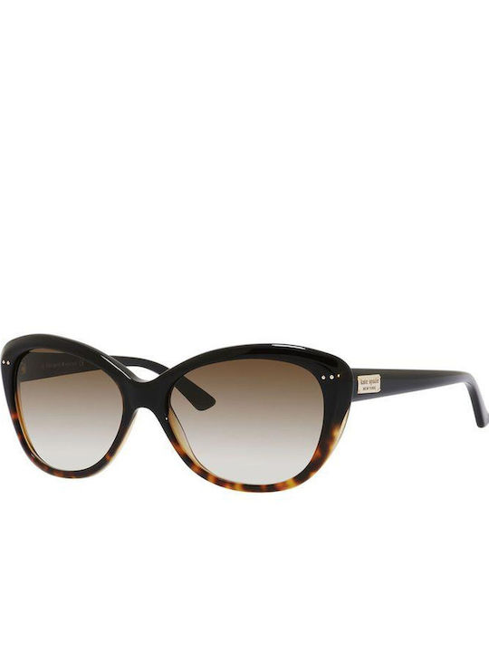 Kate Spade Ochelari De Soare Pentru Femei Cu Culoare Full Face Negru Tortoise Și Culoare Negru Degrade Lentile 213877EUT55Y6