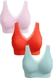 Дамски Сутиен Комплект Jup 17858469-2xl 3 Части Без Пълнеж 2xl Многоцветен