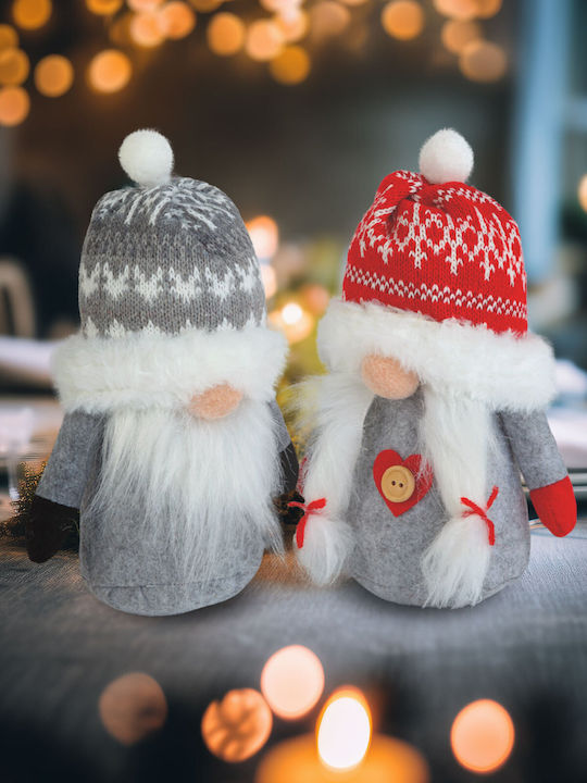 Scandinavian Elf Decoration 20 Cm Textile Figurine 2 Models