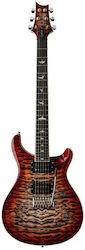 PRS SE Custom 24-08 Quilt Charcoal Cherry Burst
