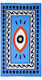 Aquablue Wavy Eye Cu Franjuri 180x90cm