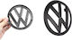 Σήμα Vw Golf 7 2014-2017 Καπό Μπροστά 135mm 1 Τεμάχιο Μαύρο Ματ