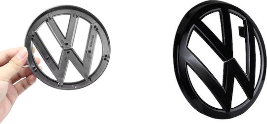 Emblar VW Golf 7 2014-2017 Motorhaube Vorderseite 135mm 1 Stück Schwarz Glänzend