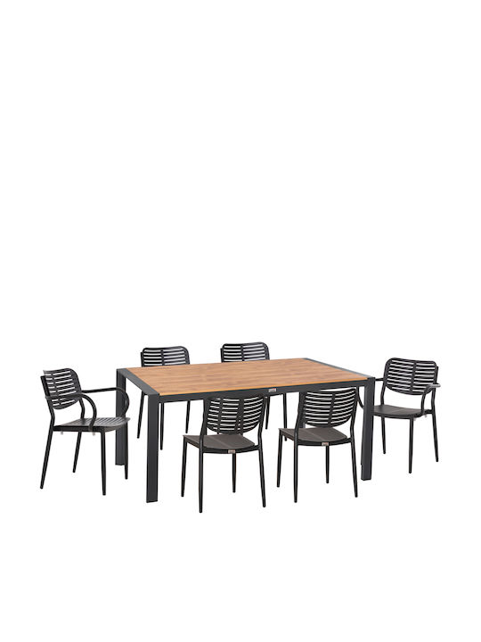 Set de Dining pentru Exterior Hilliard 7 Piese ...