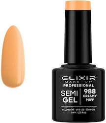 Elixir Semigel Gel Nagellack 988 Creamy Puff 8ml