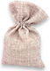 Linen Pouch Pink Antique Cord 12 Pieces 12x18cm Y210r Riniotis Rin-y210r