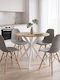 Kitchen Table Julita with 4 Chairs 80x80cm