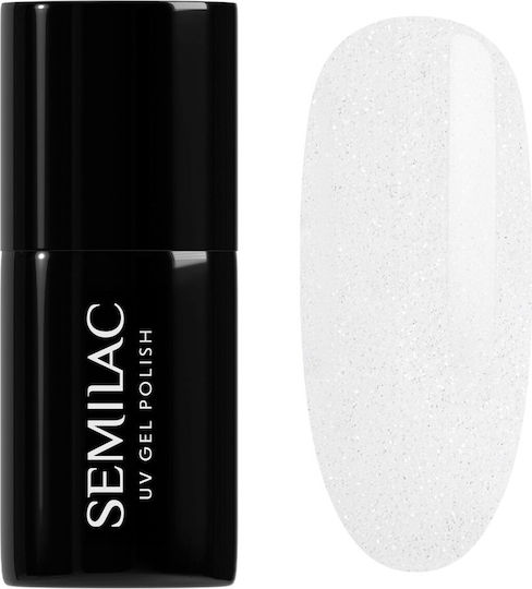 Semilac Hybrid Gel Nagellack 091 Glitter Milk mit Glitzer 7ml
