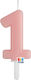 Birthday Candles Numbers Pink