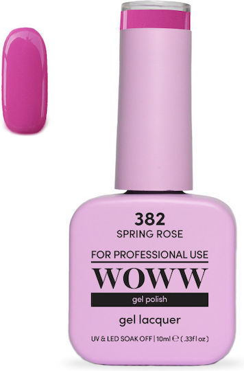 Woww Cosmetics Ojă Pentru Unghii Cu Gel Spring Roz 382 10ml