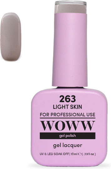 Woww Cosmetics Gel Nagellack 263 Light Skin Farbe 10ml