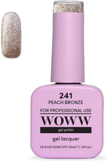 Woww Cosmetics Ojă Pentru Unghii Cu Gel Peach Bronze 10ml