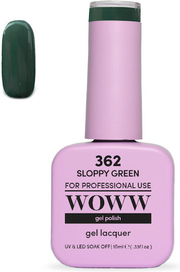 Woww Cosmetics Ημιμόνιμο Βερνίκι Νυχιών Sloppy Green 10ml