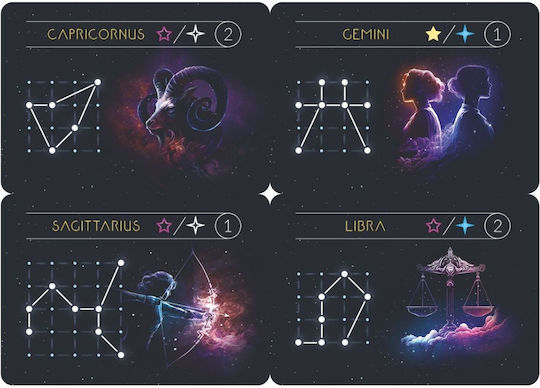 Επέκταση Παιχνιδιού Night Sky Explorers: Zodiac Mini για 2-5 Παίκτες 10+ Ετών (EN) Lucrum Games