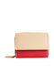 Kleines Leder Damenbrieftasche mit RFID Rot