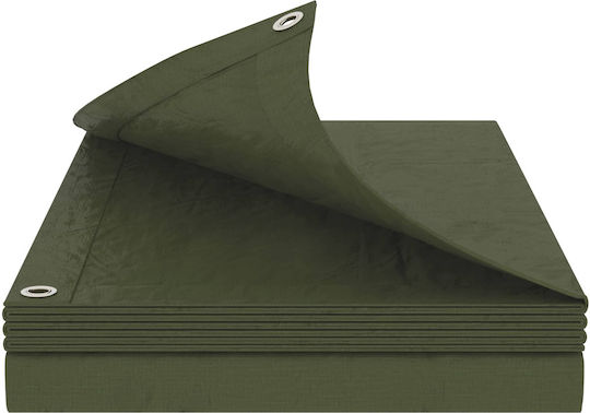 vidaXL Αδιάβροχος Μουσαμάς 90gr/m² 3x2μ. Ελαφρού Τύπου Πράσινος