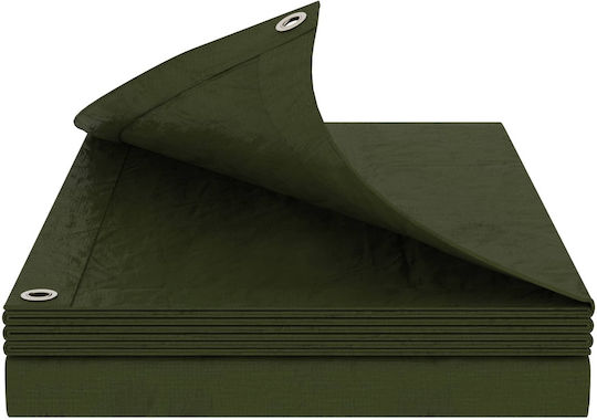 vidaXL Waterproof Tarpaulin 260g/m² 3x2m Heavy Duty Green