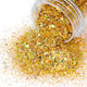 Glitter Gold Mix Flakes Gold Dust 20gr