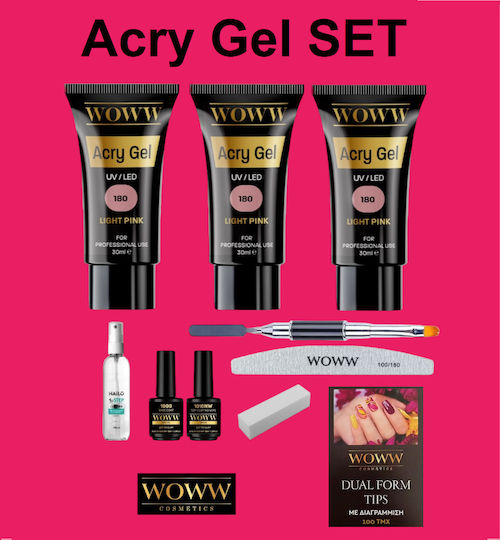 Woww Cosmetics Acrygel Nails 106 Dark Nude 30ml