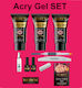 Woww Cosmetics Acrygel Nail 102 Dark Pink 30ml