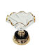Serving Bowl Round Glass Gold With Diameter 13cm