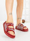 Flache Sandalen Für Damen Rote