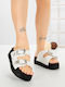Women's Flat Sandals White