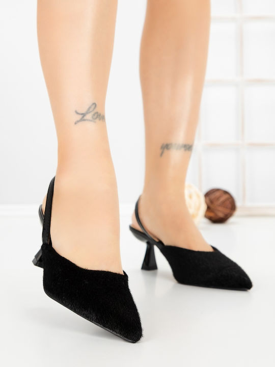 Kalapod Schwarze Pumps mit Mittelhohem Absatz 8...