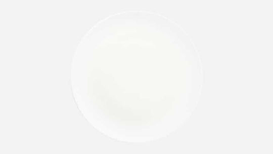 Bauscher Smart Servierplatte Untiefe aus Porzellan Weiß mit Durchmesser 28cm