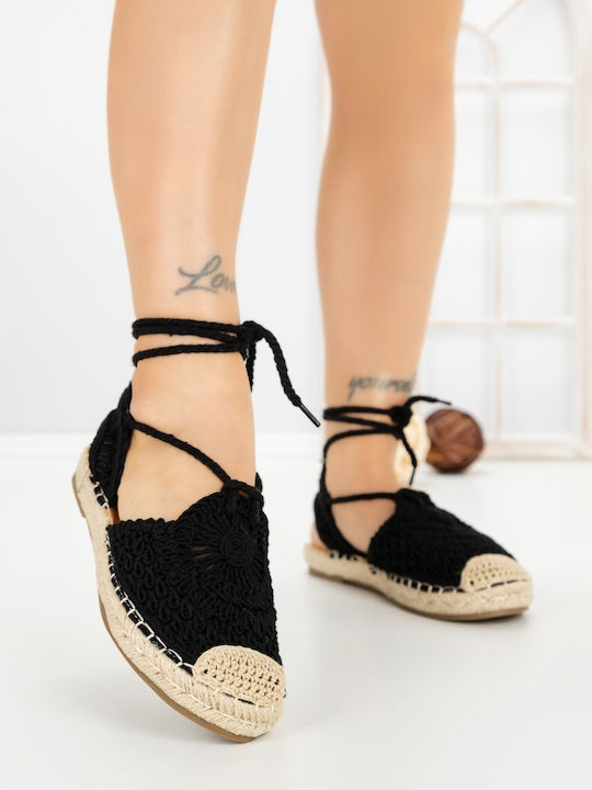 Espadrile Dama În Culoare Neagră