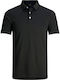 Polo Herrenbluse Kurzarm Schwarze