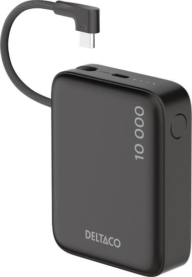 Deltaco PB-CC101 Power Bank 10000mAh 20W με Θύρα USB-C Power Delivery Μαύρο