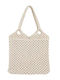 Aquablue Fabric Ecru Beach Bag