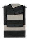 Guy Laroche Set of Bath Towels 3 pcs Avene Natural Black 500 gr/m²