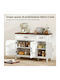 Floor Cabinet White 110x35x80.5cm