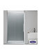 Devon Elli Shower Cabin with Sliding Door 107-110x200cm Clear Glass Chrome