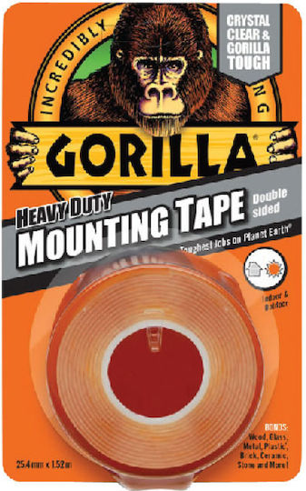 Gorilla Bandă adezivă dublă față-verso 1.5mx25mm Gorilla Bandă adezivă dublă față-verso 1.5mx25mm