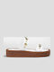 Women's Flat Sandals White