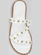 Women's White Flat Sandals