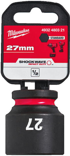 Milwaukee Pneumatic Socket with 1/2" Frame Host Diameter 27mm