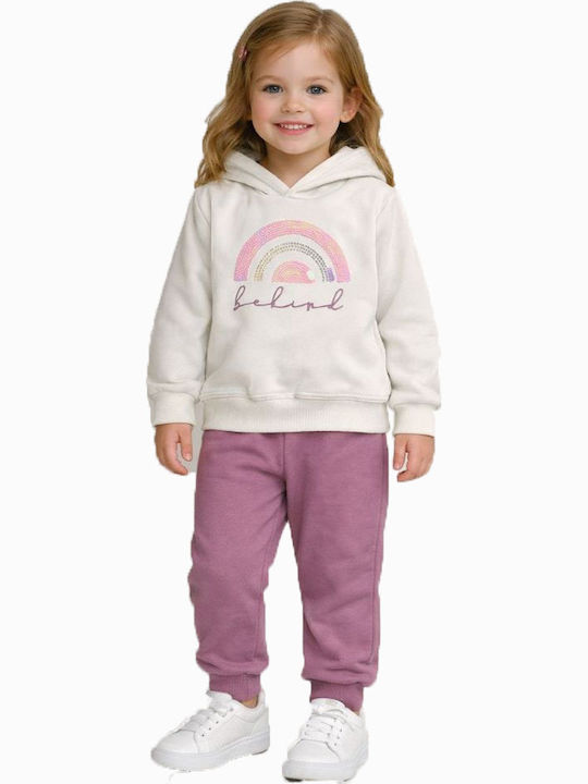 Kinder Sweatpants Set Ecru