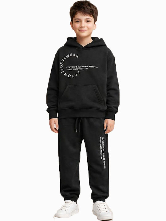 Kinder Sweatpants Set Schwarz
